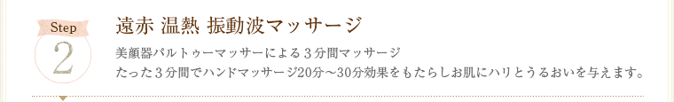 遠赤 温熱 振動波マッサージ